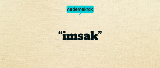 “imsak”