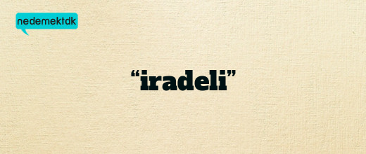 “iradeli”