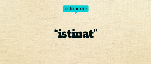 “istinat”