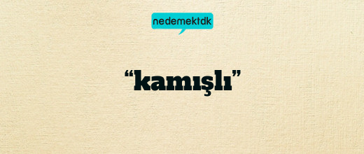 “kamışlı”