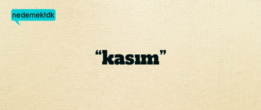 “kasım”