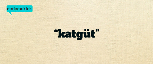 “katgüt”