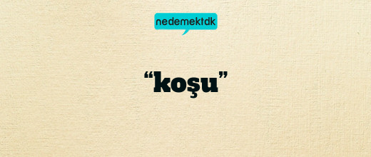 “koşu”