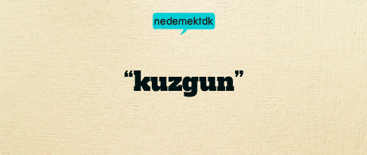 “kuzgun”