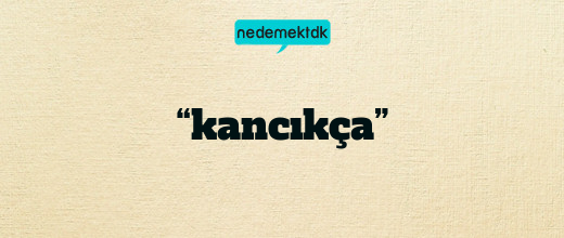 “kancıkça”