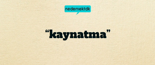 “kaynatma”