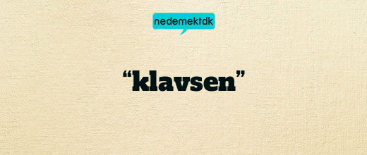 “klavsen”