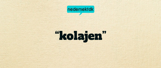 “kolajen”