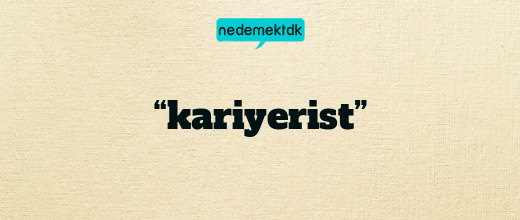 “kariyerist”