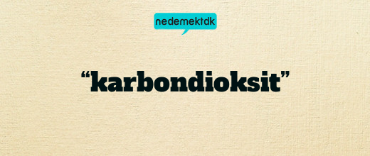 “karbondioksit”