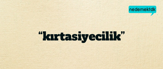 “kırtasiyecilik”