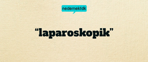 “laparoskopik”
