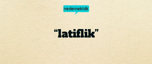 “latiflik”