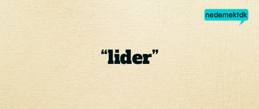 “lider”