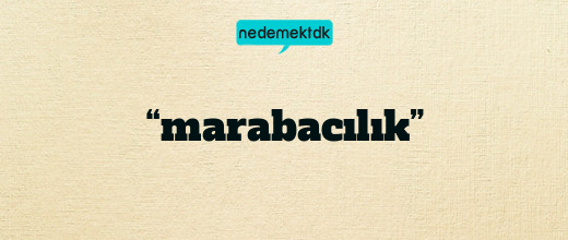 “marabacılık”