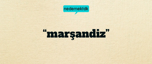 “marşandiz”