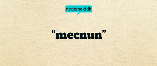 “mecnun”