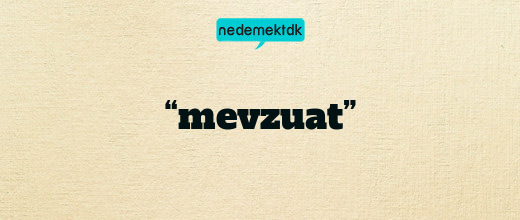 “mevzuat”