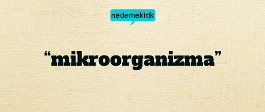“mikroorganizma”