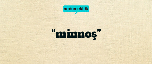 “minnoş”