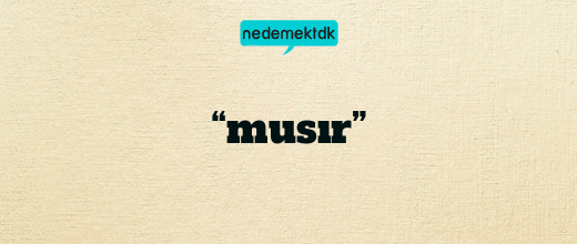 “musır”