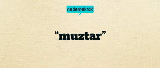 “muztar”