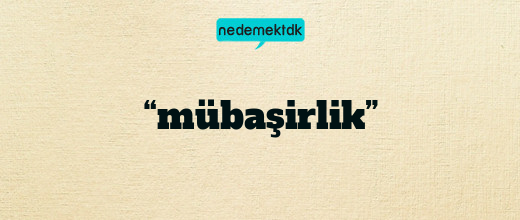 “mübaşirlik”