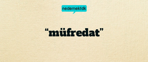 “müfredat”