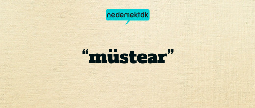 “müstear”