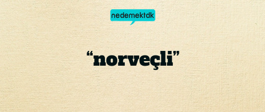 “norveçli”