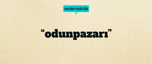 “odunpazarı”