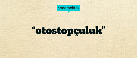 “otostopçuluk”