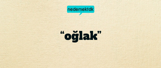 “oğlak”