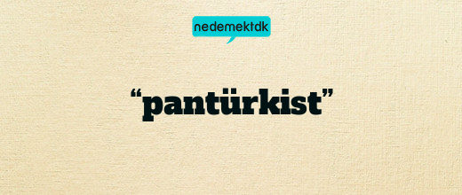 “pantürkist”