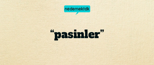 “pasinler”