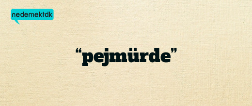 “pejmürde”