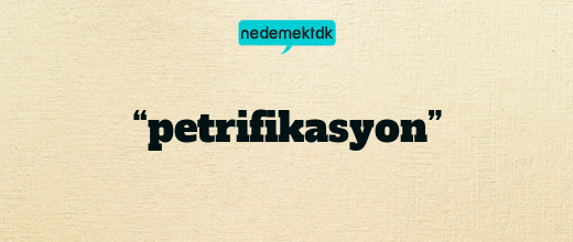 “petrifikasyon”