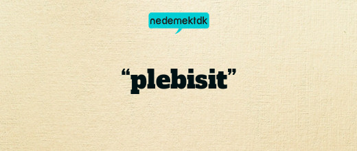 “plebisit”