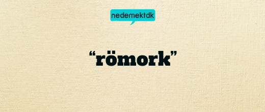 “römork”