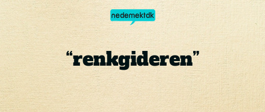“renkgideren”