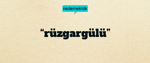 “rüzgargülü”